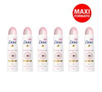6pz Deodorante Dove Invisible Care Floral Touch spray donna maxi formato 250ml