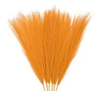 6pz erba di pampa sintetica da 21,7" per decorazioni per la casa [giallo oro]