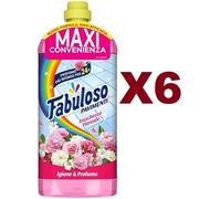 6PZ FABULOSO DETERGENTE PAVIMENTI FRESCHEZZA FLOREALE MAXI FORMATO 1250ML IGIENE
