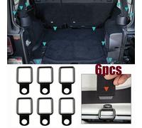 6Pz Gancio D-Ring Nero Anello Di Lashing Heavy Duty Fixing Point