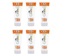 6pz GARNIER GRAFIC GEL mega-fix fissaggio capelli extra-forte 200ml