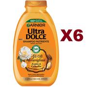 6 PZ GARNIER ULTRA DOLCE SHAMPOO TESORI DI MIELE 250ML CAPELLI FRAGILI