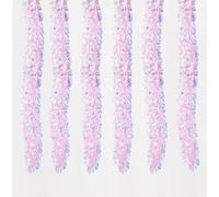 6pz Ghirlanda Natalizia 2m, Colore Rosa Iridescente, Natale Festone Addobbi Decorazione per Albero di Natale Camino Scale Capodanno Compleanno Matrimonio Feste (Rosa Iridescente)