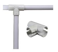6PZ GIUNTO A "T" ispezionabile reversibile per tubo rigido raccordo di giunzione Ø 16 mm IP40 collegamento in PVC grigio