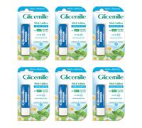 6pz GLICEMILLE Stick Labbra Idratante 5,5ml con bio camomilla spf 15 NUOVO