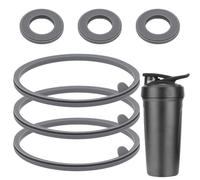 6pz Guarnizione di Ricambio per Blenderbottle Strada Flip Shaker Cup, Borraccia in Acciaio Inox Guarnizioni di Ricambio in Silicone per Blenderbottle Strada Shaker da 24oz e 28oz (Grigio)
