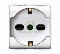 6PZ LIFE ART. 4050WH PRESA BIPASSO SCHUKO BIANCA: