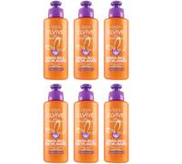 6pz L'Oreal Elvive Olio Straordinario Crema Ricci Disciplinante capelli 200ml
