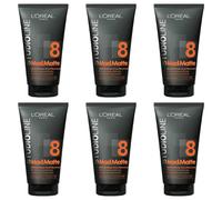 6pz L'oreal Studio Line Mad Matte Pasta fibrosa effetto opaco 24ore tenuta 150ml
