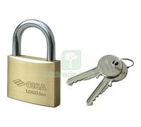 6PZ LUCCHETTO 21010 LOGO OTTONE ARCO CROMATO CHIAVI 2 MM 60: