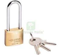 6PZ LUCCHETTO ARCO LUNGO LOCKING LINE POP 20011 CISA OTTONE ARCO CROMATO CHIAVI: