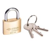 6PZ LUCCHETTO LOCKING-LINE POP 20010 CISA OTTONE ARCO CROMATO CHIAVI 3 MM 70 LUCE MM 37,1 NextradeItalia Mod.FERX.VIRWXTDXND