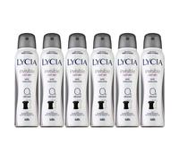 6pz LYCIA INVISIBLE FAST DRY Deodorante Corpo Spray no macchie 150ml