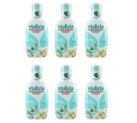 2 Flaconi Malizia Bagnoschiuma Muschio Bianco 1Lt Bagno Schiuma Bath Foam