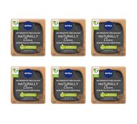 6pz NIVEA Detergente viso solido NATURALLY CLEAN Scrub pulizia profonda 75g