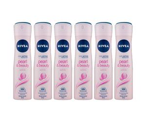 6pz NIVEA PEARL & BEAUTY Deodorante spray QUICK DRY 150ml