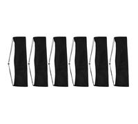 6Pz Organizer Treppiede Nylon Nero Borsa Trasporto Accessori Foto