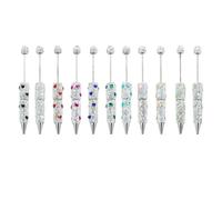 6Pz Penna A Sfera Glitterata Penna Scrittura Fluida Penna Beadable Per La Scuola