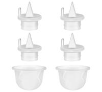 6pz Pezzi Ricambio Tiralatte per Babybuddha, Includono 4 Valvola a Becco d'Anatra per Tiralatte e 2 Diaframma Tiralatte in Silicone Ricambio Tiralatte Senza BPA e DEHP per Zomee Z1/Z2