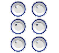 6pz PIATTO INSALATIERA BORMIOLI ROCCO 28cm piatto fondo vetro infrangibile