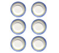 6pz PIATTO INSALATIERA BORMIOLI ROCCO 28cm piatto fondo vetro infrangibile
