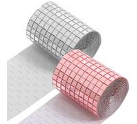 6Pz Piccoli Specchi Mosaico Autoadesivi Colorati Per Decorazioni DIY