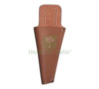 6PZ PORTAFORBICI IN CUOIO CUCITO COL. MARRONE: