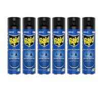 6pz RAID Mosche e Zanzare PLUS spray insetticida Azione Rapida 400ml NUOVO