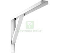 6PZ REGGIMENSOLA RIPOSTIGLIO ROBUSTA BOLIS ACCIAIO VERNICIATO BIANCO MM 300X155: