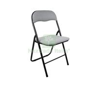 6PZ SEDIA PIEGHEVOLE BOUCLE POLO GRIGIO CHIARO 6: