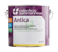 6PZ SMALTO ANTIRUGGINE 'ANTICA' LT. 0,750 GRANA GROSSA FERRO BATT.: