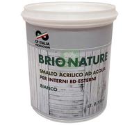 6PZ SMALTO SATINATO ALL'ACQUA BRIONATURE BIANCO LT.0,750: