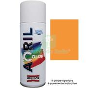 6PZ SMALTO SPRAY ACRIL COLOR AREXONS GIALLO CROMO RAL 1007 ML 400: