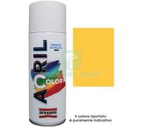 6PZ SMALTO SPRAY ACRIL COLOR AREXONS GIALLO TRAFFICO RAL 1023 ML 400: