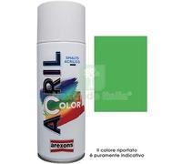 6PZ SMALTO SPRAY ACRIL COLOR AREXONS VERDE GIALLO RAL 6018 ML 400: