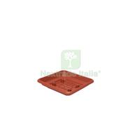 6PZ SOTTOVASO QUADRO LAURUS 25CM TERRACOTTA: