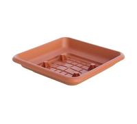 6PZ SOTTOVASO QUADRO LAURUS ICS PP TERRACOTTA X VASO CM 30X30