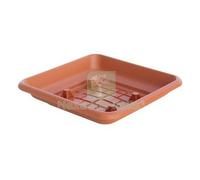 6PZ SOTTOVASO QUADRO LAURUS ICS PP TERRACOTTA X VASO CM 45X45: