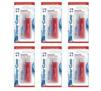 6pz Spazzolino da denti da viaggio + dentifricio 20ml Travel Kit Silver Care