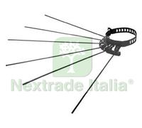 6PZ STENDIBIANCHERIA A RAGGERA 6 RAGGI PER STUFE SMALTATO NERO Ø CM.8 15 REGOLA: