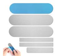 6pz Striscia Magnetica per Luci da Armadio, Strisce Magnetiche in Metallo di 3 Dimensioni Adesivi Magnetici per Uso Domestico per Luci da Armadio Targhe per Parcheggio (2 Stili)