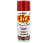 6PZ VELOX SPRAY ACRILICO ROSSO RUBINO BOMBOLETTA 400 ML RAL 3003: