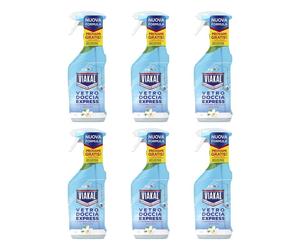 6pz VIAKAL Vetro Spray Doccia Express 470ml
