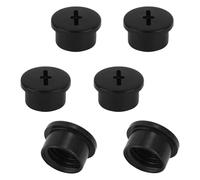 6pz Viti per Valvola Della Vescica per Riddell Speedflex e Speed Icon, Viti per Valvola a Vescica Plastica per Casco Football Pratici Tappi Valvola Caschi Rugby per Adulti e Giovani(Nero)