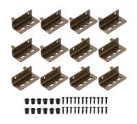 6Set Cardini a perno 40x26mm, per porta asso nascosto con bussola, bronzo