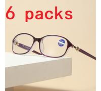 6Set da Donna Ovale Telaio Occhiali da Lettura Classico 1.50 2.00 3.00 3.50