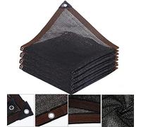 6Stitch, rete ombreggiante nera con occhielli, protezione UV 6065%, resistente agli strappi e traspirante, ideale per serre, giardini, cortili e parcheggi, 3 x 12 m