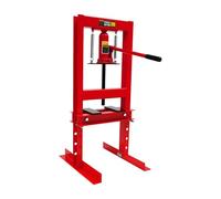 6T Pressa da officina, 125 mm, pressa idraulica in acciaio, gruppo idraulico, altezza regolabile, pressa professionale per telai auto, officine meccaniche