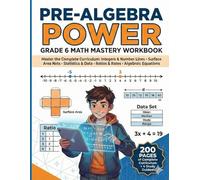 6th Grade Math Workbook: Foundation for Algebra (200 Pages): Includes Study Guides! Ratios, Integers, Statistics, and Equations - Ages 11-12