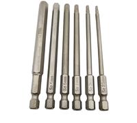 6tlg Punta Set S2 Acciaio 100mm Brugola 2,5 / 3/4/5/6 / 8 MM Magnetico Bitset
